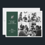 God jul. Grönt modern kollage multifoto Julkort<br><div class="desc">"Vi önskar dig ett modernt kort för grönten God jul med kollage/multifoto för vintern helgdag." Kontakta mig om du behöver fler artiklar.</div>