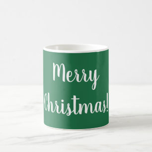 God jul Grönt och vit typografi Kaffemugg