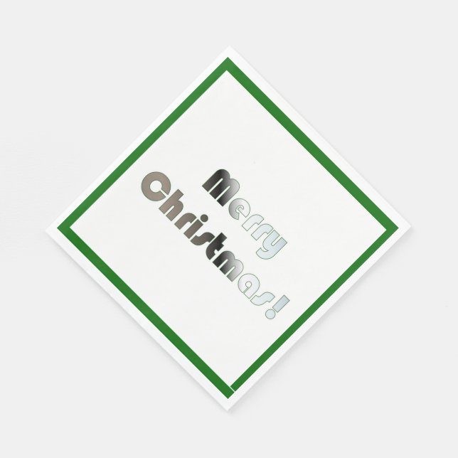 God jul Grönt och vita blöjor Pappersservett (Hörn)