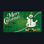 God jul Grönt Snögubbe Gift Märkre Fraktsedel<br><div class="desc">Julfästare Märkre. ⭐ Produkten är 100 % Anpassade. Grafik och/eller text kan läggas till, tas bort, flyttat, storleksändras, bytas runt, roteras osv.. ⭐ Den här produkten är Anpassadet 100 %. Grafik och/eller text kan läggas till, tas bort, flyttat, storleksändras, bytas runt, roteras osv. 99 % av mina designar i min...</div>