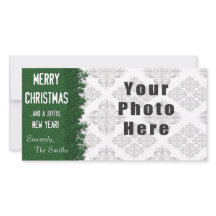 God jul Grönt Snowflake