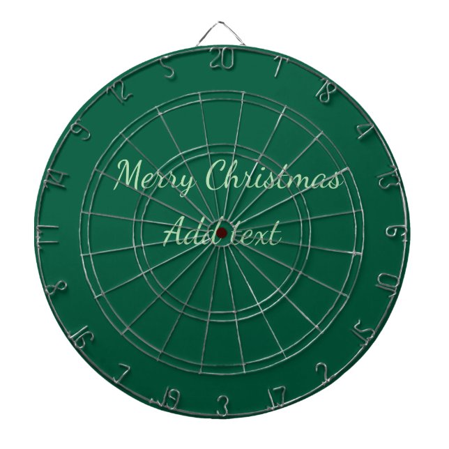 God jul grönt vanlig solo-bakgrundsholida darttavla (Framsidan)