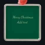 God jul grönt vanlig solo-bakgrundsholida julgransprydnad metall<br><div class="desc">Design</div>