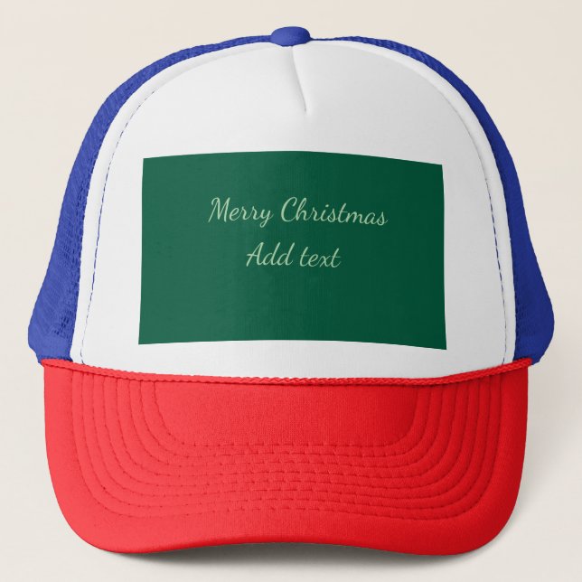 God jul grönt vanlig solo-bakgrundsholida keps (Framsida)