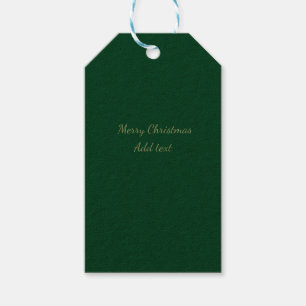 God jul grönt vanlig solo-bakgrundsholida presentetikett