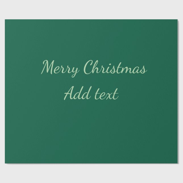 God jul grönt vanlig solo-bakgrundsholida presentpapper (Platt)