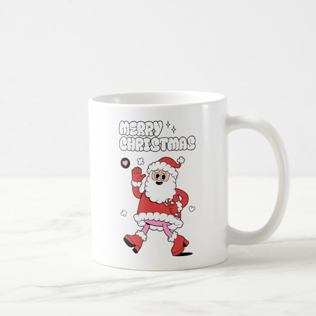 God jul - Groovy Santa Strut Kaffemugg (Höger)