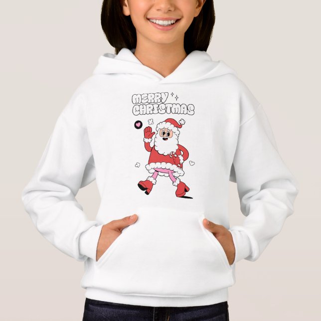God jul - Groovy Santa Strut T Shirt (Framsida)