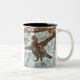 God jul grouse Two-Tone Coffee Mugg