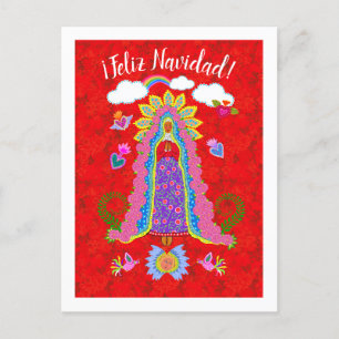 God jul Guadalupefru Vykort
