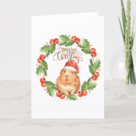 God jul Guinea-Gris hälsningskort Kort