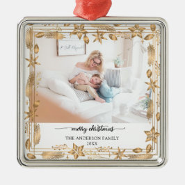 God jul Guld Arch Elegant Photo Julgransprydnad Metall