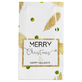 God jul Guld Glitter Skrivstil, liten handtagsruta