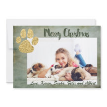 God jul Guld Hund Tass