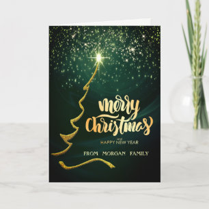 God Jul, Guld Julgran, Grön Helgkort