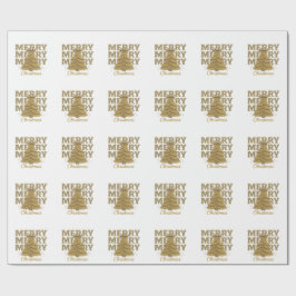 God Jul Guld Julgran Presentpapper
