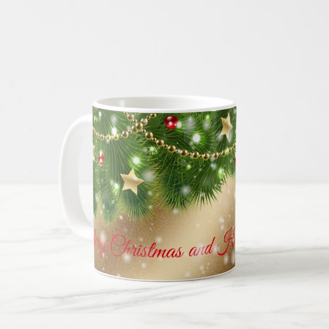 God jul Guld Kaffemugg (Framsida vänster)