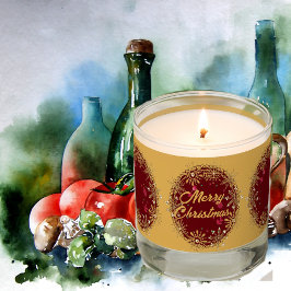 God jul Guld Motif Maron Elegant Modern