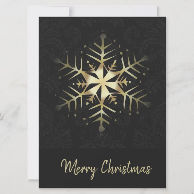 God jul Guld Snowflake (Framsida)