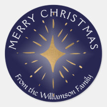 God jul Guld Stjärmarnas marinblått