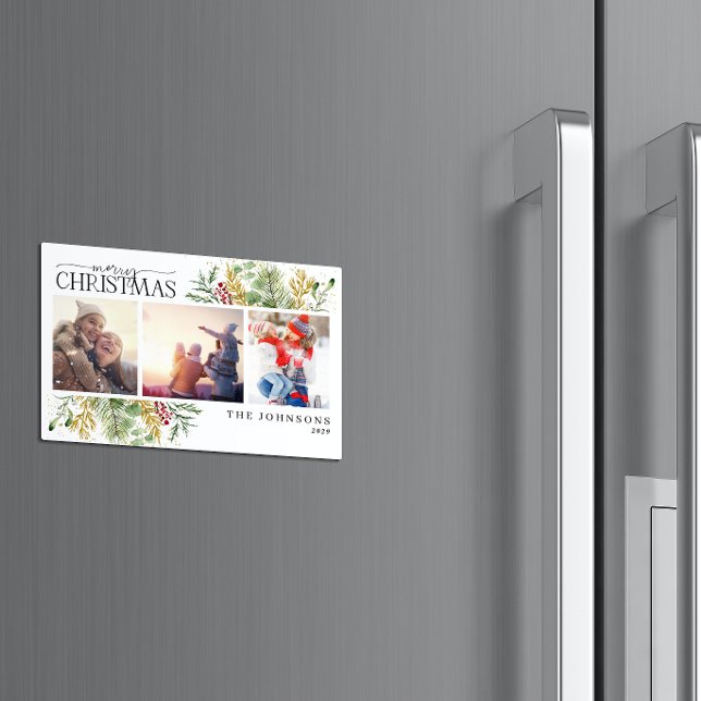 God jul Guld Winter Photo Helgdag Magnet (Spreading Joy & Warmth This Holiday Season!)