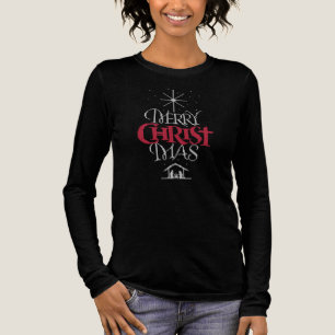 God jul, gullig kristen nativitet Jesus T-shirt I Triblend-tyg
