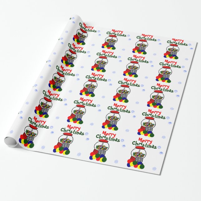God jul Gumballs Presentpapper (Utrullad)