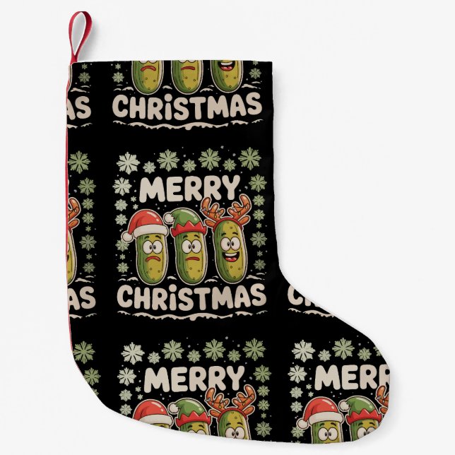 God Jul Gurka Älskare Jul Belysning Fult Liten Julstrumpa (Framsidan)