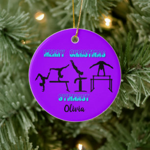 God jul Gymnast Ceramic Ornament