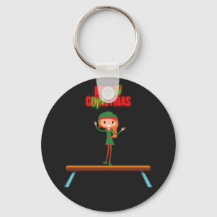 God jul Gymnast Elf Nyckelring
