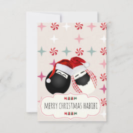 God jul HABIBI, fru Egg Card Inbjudningar