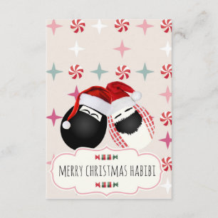 God jul HABIBI, fru Egg Card Inbjudningar