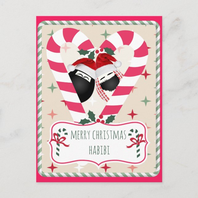 God jul Habibi-julkort Helg Vykort (Framsida)