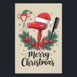 God jul Hairstylist Hairdresser Julafton Hair Fototryck<br><div class="desc">God jul Hairstylist Hairdresser Julafton Hair Verktyg</div>