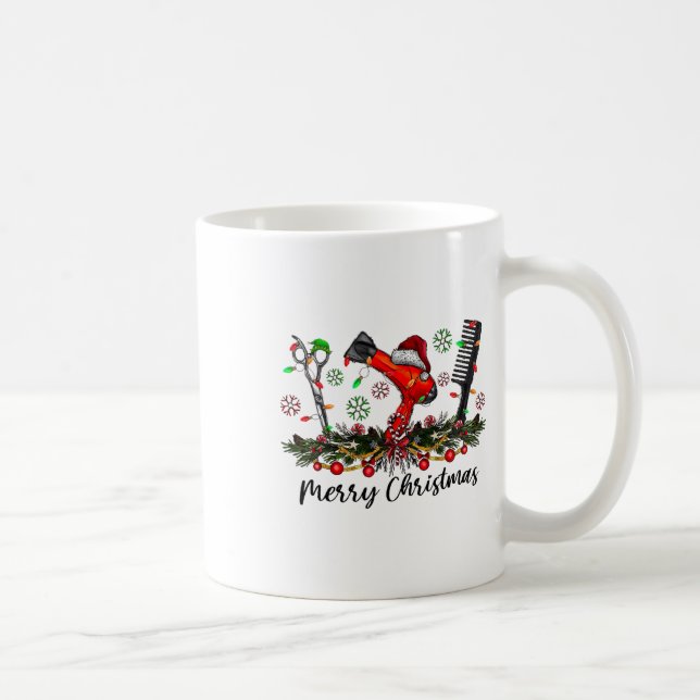 God jul Hairstylist Hairdresser Matching C Kaffemugg (Höger)