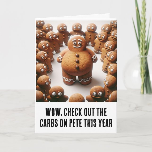 God jul: Hallarna med Carbs Kort (Framsida)