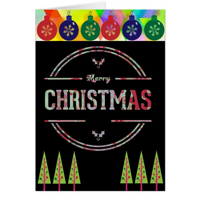 God jul Hälsning Hälsningskort (Framsidan)