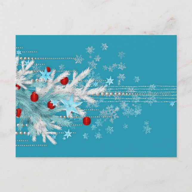 God jul Hälsning Helg Vykort (Framsida)