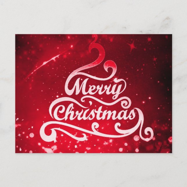 God jul Hälsning Helg Vykort (Framsida)
