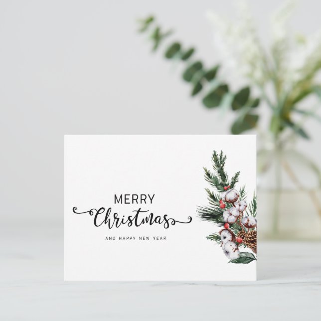 God jul Hälsning julkort Helg Vykort (Stående Fram)