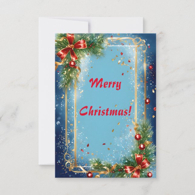 God jul hälsning Kort (Framsida)