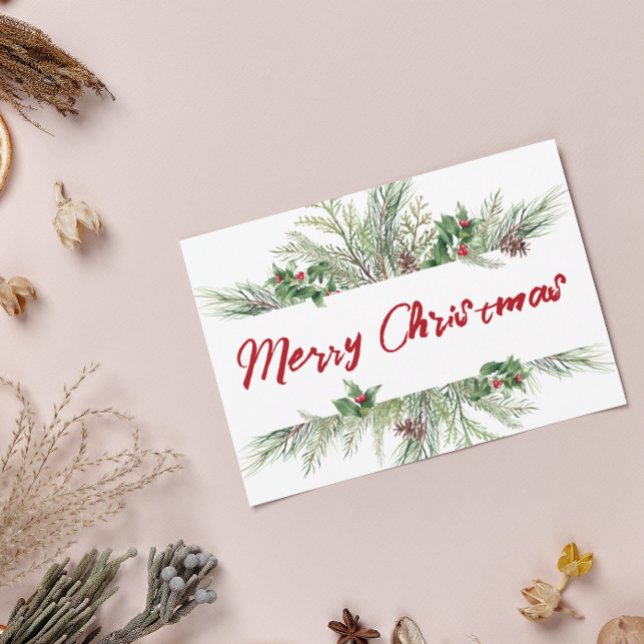 God jul-Hälsning med framskjuten vinter Julkort (Skapare uppladdad)