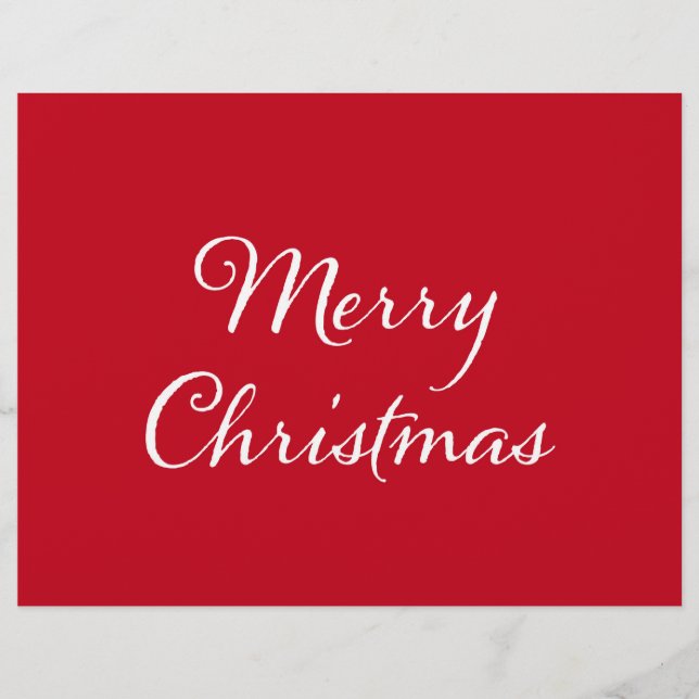 God jul Hälsning Reklamblad (Framsidan)