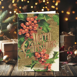 God jul Hälsning Retro Santa Julafton kort