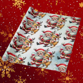 God jul Hälsning Santa Santa Presentpapper