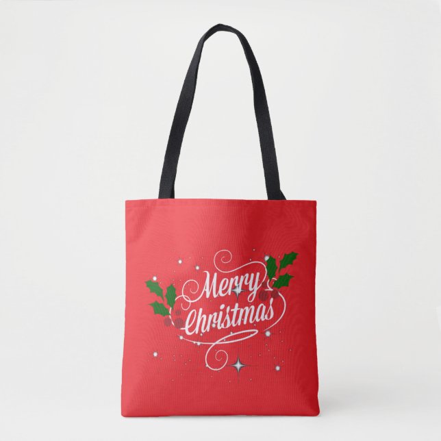 God jul hälsning tygkasse (Framsida)