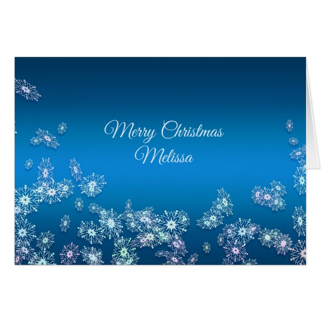 God jul. Hälsningkort. Namn Hälsningskort (Framsidan Horizontal)