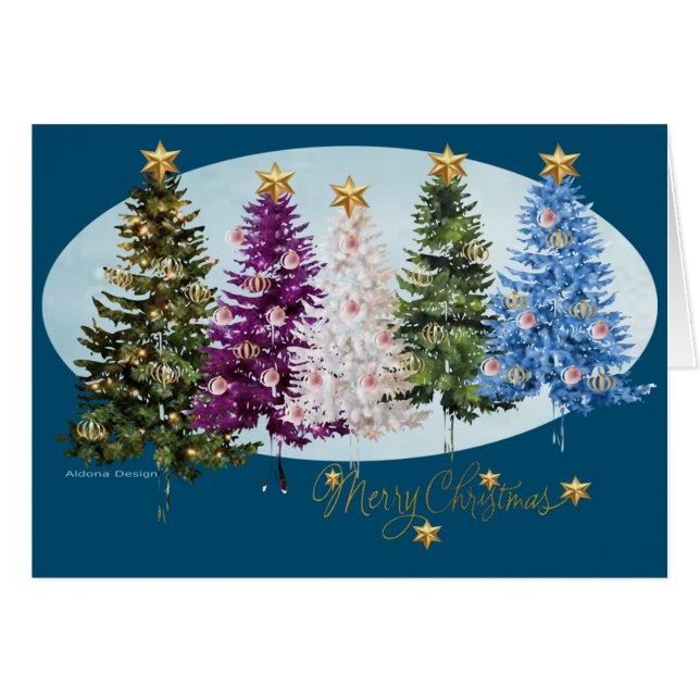 God jul hälsningskort (Framsidan Horizontal)