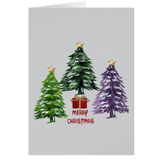 God Jul Hälsningskort (Framsidan)