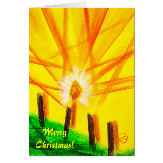 God jul hälsningskort (Framsidan)